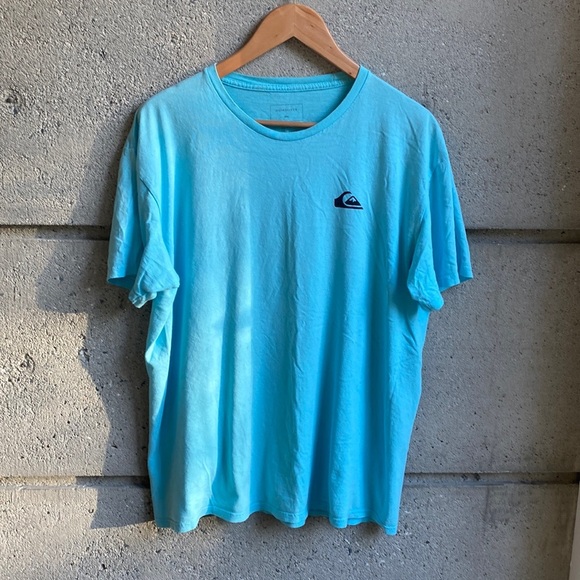 Quiksilver Bright Blue Classic Logo Tee from Maui - Picture 1 of 6